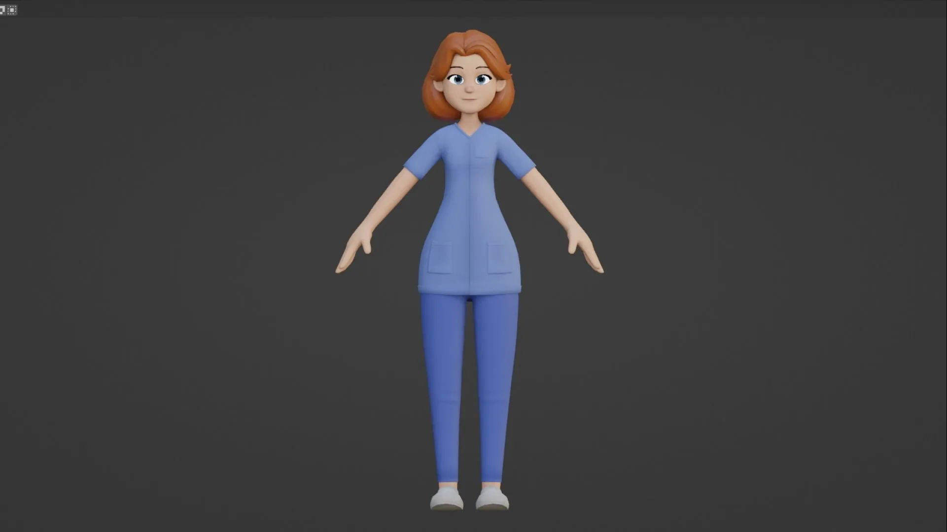 Cartoon Nurse Woman professional render